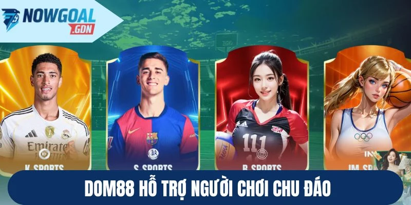 Nhà cái ra kèo Dom88 hỗ trợ người chơi chu đáo