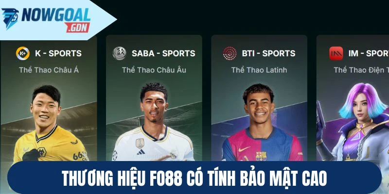 Nhà cái Fo88 có tính bảo mật cao