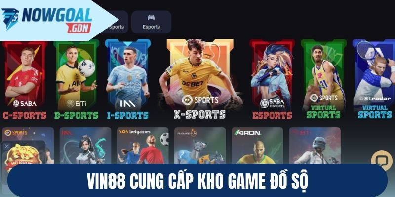 Vin88 cung cấp kho game đồ sộ
