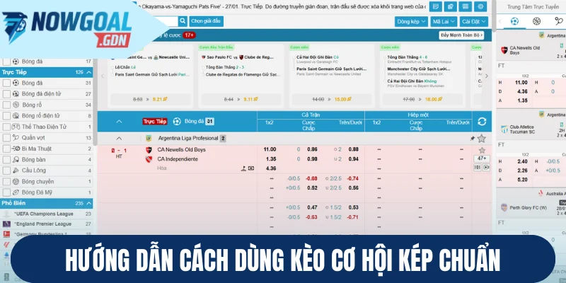 Hướng dẫn cách dùng kèo cơ hội kép chuẩn