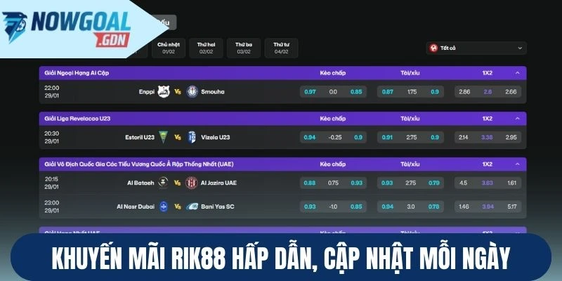 Khuyến mãi Rik88 hấp dẫn, cập nhật mỗi ngày